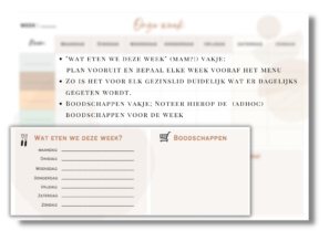 WEekplanner, gezinsplanner, familieplanner