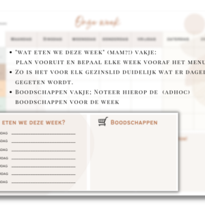 WEekplanner, gezinsplanner, familieplanner