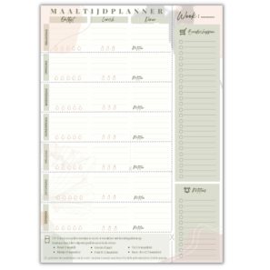 Maaltijdplanner groen